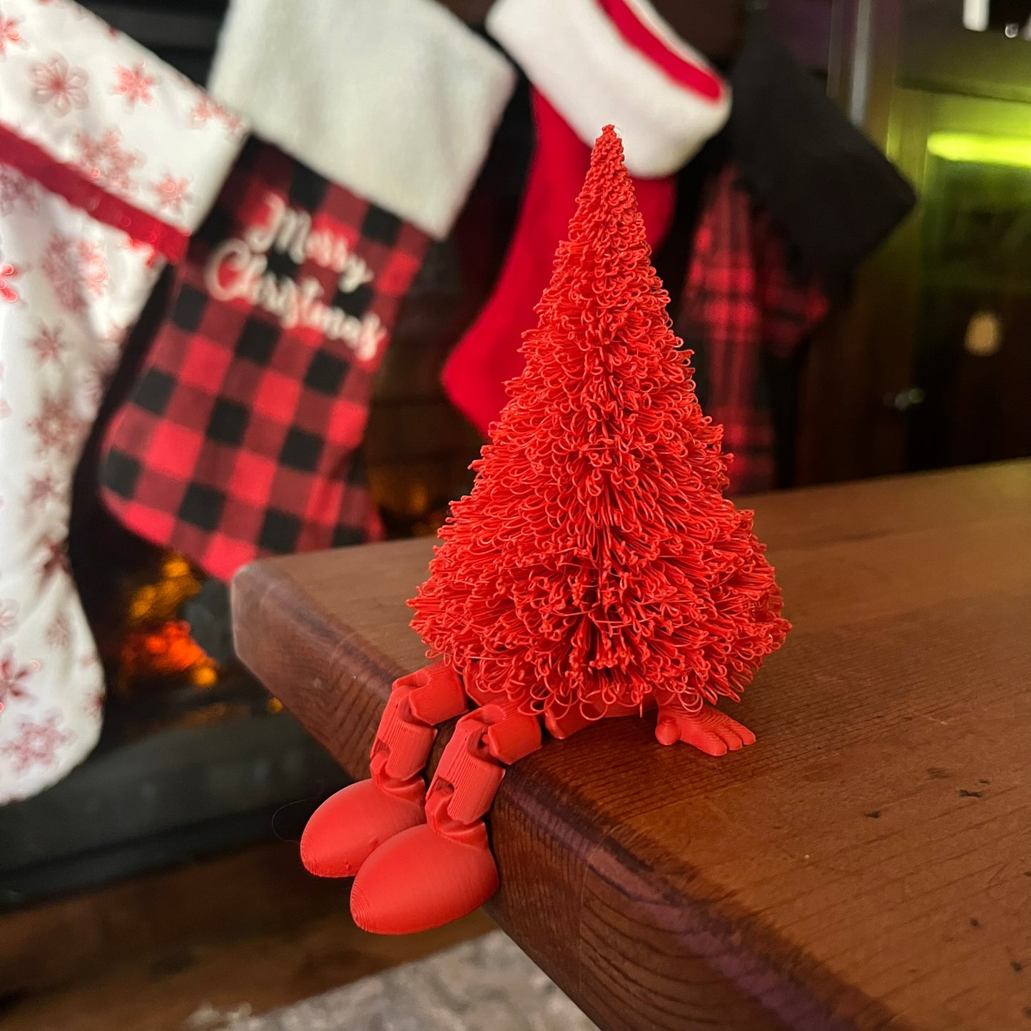 Textured Christmas Tree Figure