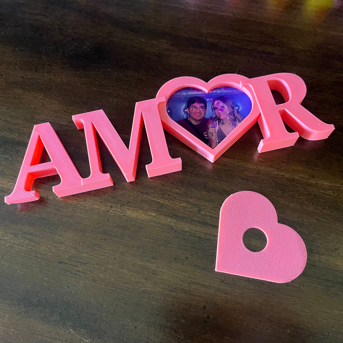 Valentines Amor Heart Picture Stand