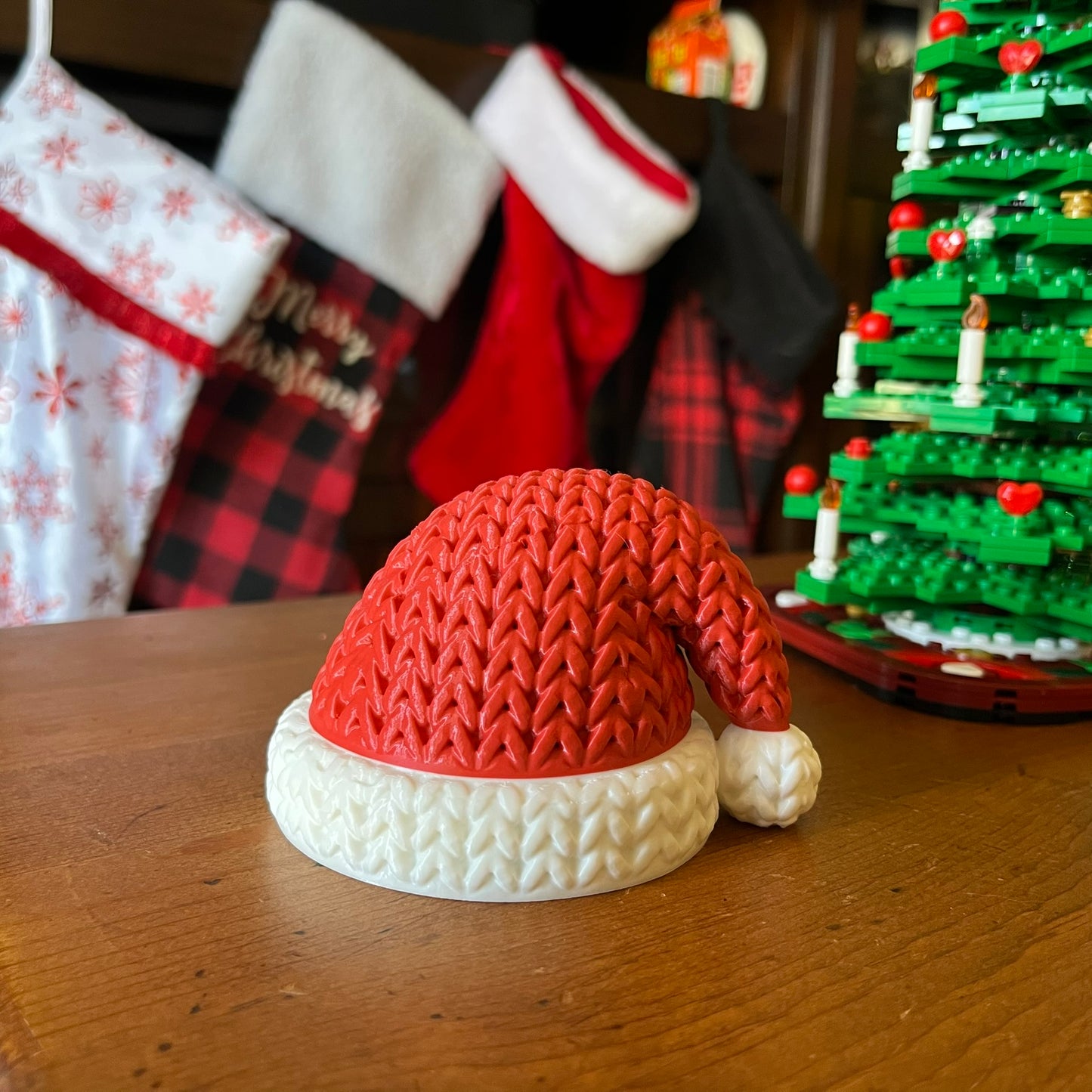 Knitted Christmas Santa Hat