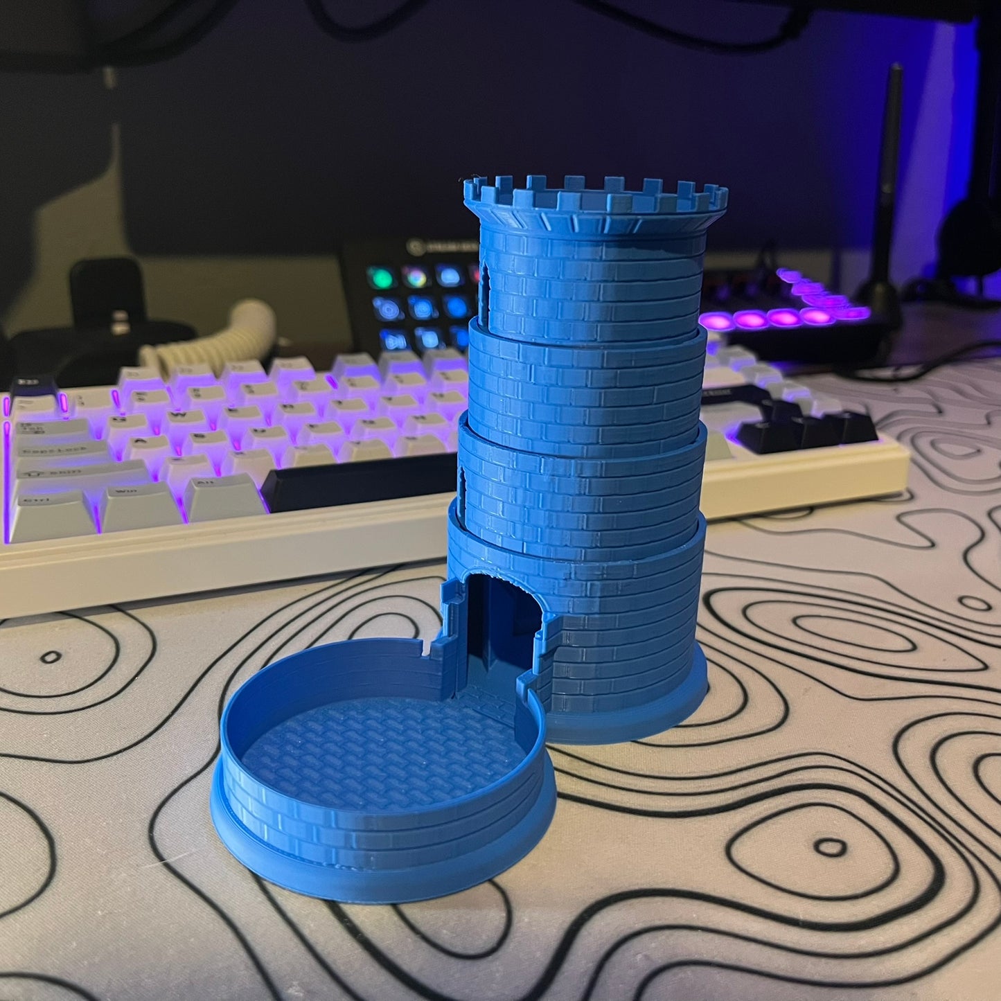 Collapsible Castle Dice Tower