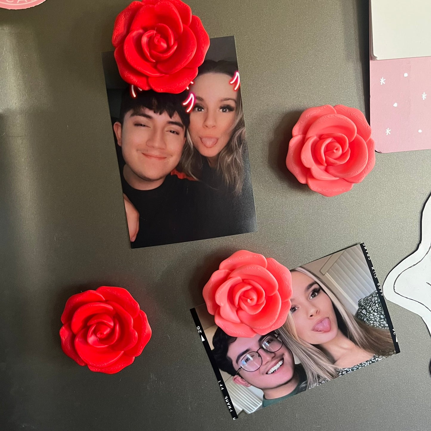 Valentines Rose Magnets