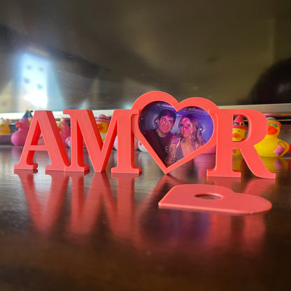 Valentines Amor Heart Picture Stand