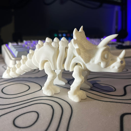 Triceratops Skeleton Articulating Toy