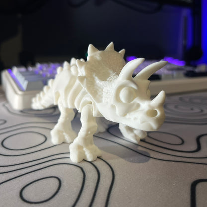 Triceratops Skeleton Articulating Toy