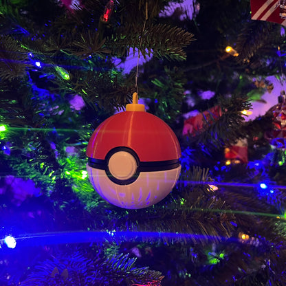 Poké Ball Christmas Ornaments