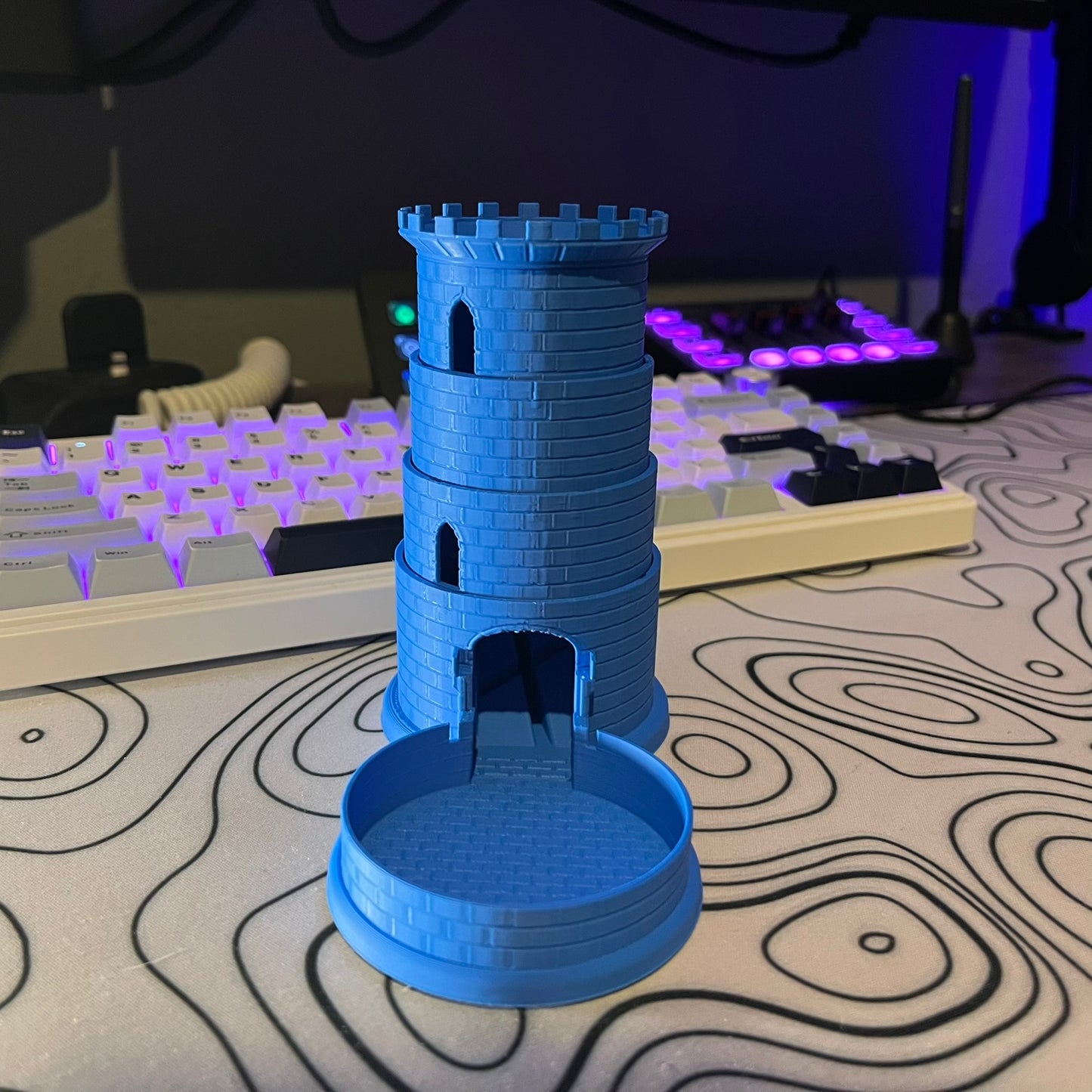 Collapsible Castle Dice Tower